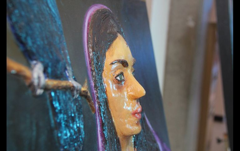 Las piezas, cuyas técnicas incluyen relieves y texturas, se pueden explorar con las manos libremente. ESPECIAL/IMSS Jalisco