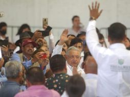 Este jueves en Zapotlanejo, López Obrador se dio cita frente a centenas de productores y productoras de estados como Jalisco, Colima, Querétaro, Zacatecas, y Sonora. EL INFORMADOR/A. Camacho