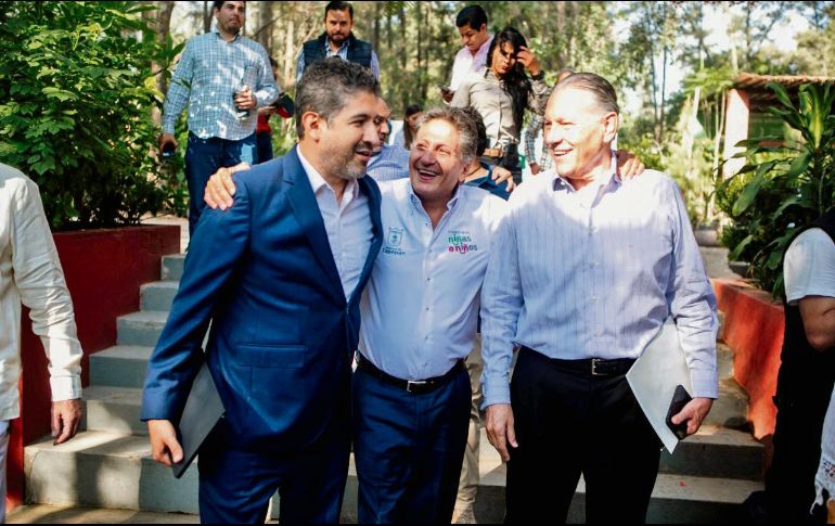 Juan José Frangie, Juan Carlos Flores y Juan Arturo Covarrubias. EL INFORMADOR/ G.Gallo