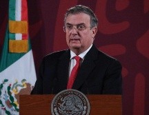 Ebrard, titular de la Secretaría de Relaciones Exteriores, acudió en día no laboral a Durango para apoyar a la candidata. SUN/ARCHIVO