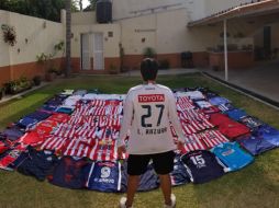 Luis Razura poseé una colección de más de 130 jerseys del club. CORTESÍA