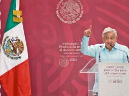 El Presidente durante las Jornadas de Producción para el Autoconsumo en Puebla. SUN/Archivo