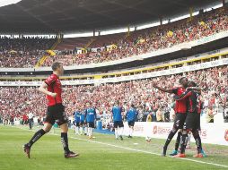 Los rojinegros del Atlas aspiran a ser bicampeones, están a cuatro partidos de la hazaña. EL INFORMADOR/ imago7