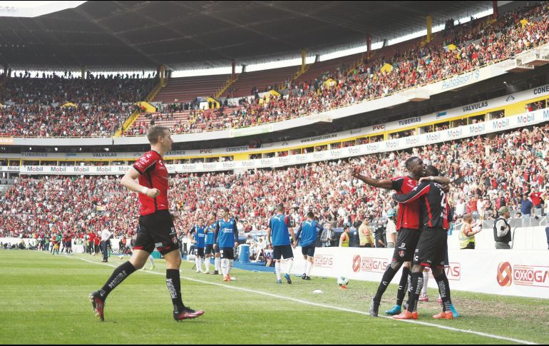 Los rojinegros del Atlas aspiran a ser bicampeones, están a cuatro partidos de la hazaña. EL INFORMADOR/ imago7