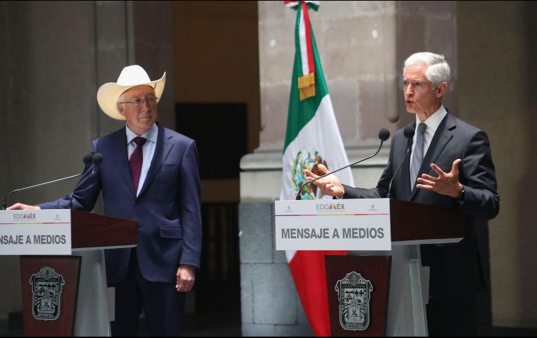 Ken Salazar visitó el Estado de México y se reunió con el gobernador mexiquense Alfredo Del Mazo. El Universal