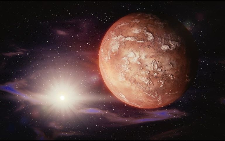 De acuerdo con datos del Instituto Nacional de Astrofísica (INAO), el planeta rojo pasará a 0° 34 ́ al sur de Neptuno. Pixabay
