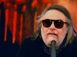 Vangelis durante una conferencia de prensa en Atenas, Grecia. EFE/S. Pantzartzi