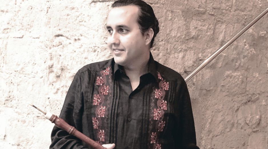 Daniel Ramírez, el intérprete de oboe barroco y quien radica en Barcelona, se dice emocionado de poder disfrutar con el público de este espectáculo. CORTESÍA