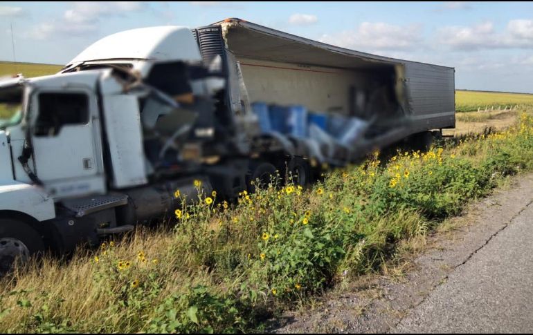 El accidente se registró sobre la carretera Matamoros a Ciudad Victoria el pasado martes. TWITTER / @GN_Carreteras
