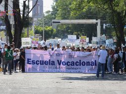 Miembros de la comunidad de la Preparatoria Vocacional realizaron la Caminata por la Autonomía, la Salud y la Educación número 96. ESPECIAL/UdeG