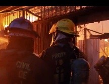 El incendio se registra en casas de cartón ubicadas en la colonia Ferrocarril. ESPECIAL