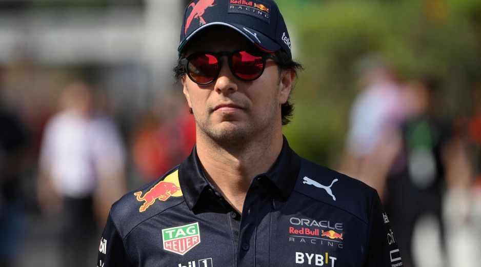 El mexicano Sergio Pérez es tercero en el mundial de F1 de 2022, a 38 puntos del líder Charles Leclerc. AFP / L. Gene