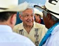 El Presidente Andrés Manuel López Obrador a su llegada a un acto protocolario en el municipio de Cajeme, Sonora. EFE/Presidencia de México