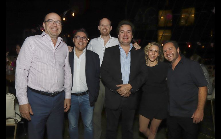 Juan Jorge Favier, Marco Ventura, Herman Reeling, Álvaro Favier, Alexa Gómez y Camilo Freyre. GENTE BIEN JALISCO/Claudio Jimeno
