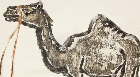 Obra en exhibición de Francisco Toledo, titulada 