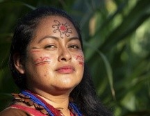 Alexandra Narváez, líder cofán de 30 años, preside una asociación de mujeres en su comunidad. PREMIO GOLDMAN