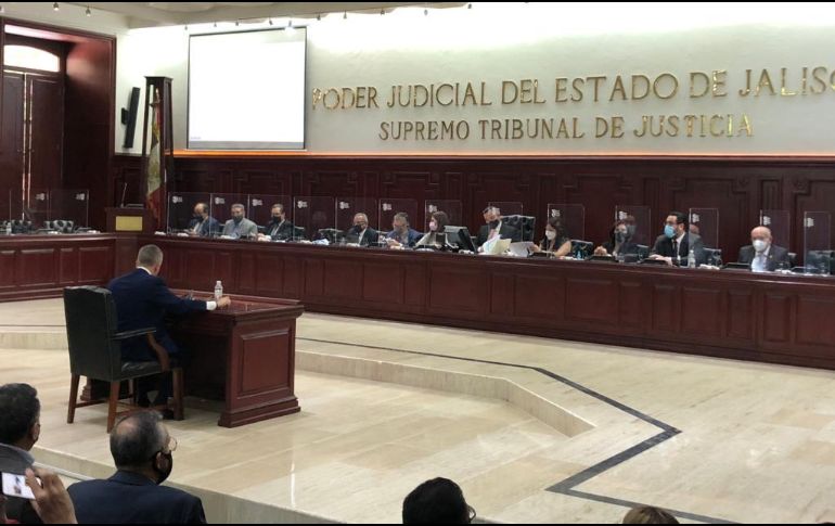 En la pasada sesión del pleno del Supremo Tribunal de Justicia, la firma del desplegado del Gobierno de Jalisco dividió opiniones. EL INFORMADOR/R. Rivas