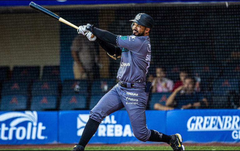 Luis Sardiñas lució con dos hits en tres turnos oficiales y fue el líder ofensivo del equipo tapatío con tres carreras producidas. CORTESÍA/Mariachis de Guadalajara