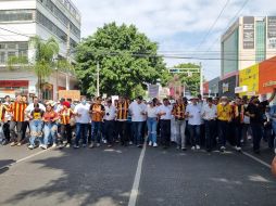 El contingente también se compuso por el alumnado y personal administrativo. EL INFORMADOR / R. Bobadilla
