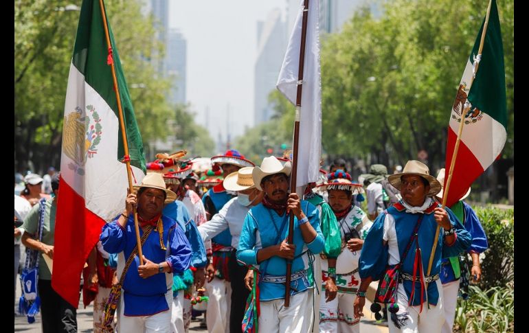 La comunidad wixaritari reclama que se les devuelvan 11 hectáreas que fueron invadidas por ganaderos de Nayari. EFE/I. Esquivel