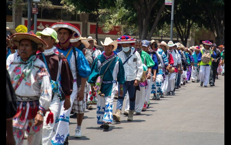 La comunidad wixaritari reclama que se les devuelvan 11 hectáreas que fueron invadidas por ganaderos de Nayari. EFE/I. Esquivel