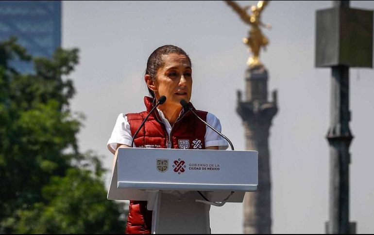 La jefa de gobierno capitalino, Claudia Sheinbaum, fue criticada por su participación en mítines de candidatos a gobernador. SUN/ARCHIVO