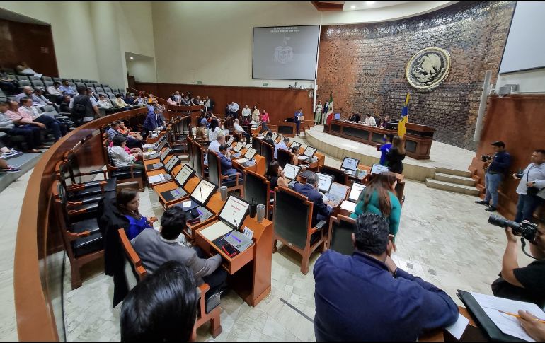 El pleno del Congreso estatal avaló realizar un diagnóstico de la plantilla laboral y nómina del Poder Legislativo local. EL INFORMADOR/R. Rivas