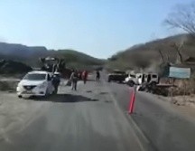 El retén ocurrió sobre la carretera Badiraguato-Guadalupe y Calvo. ESPECIAL