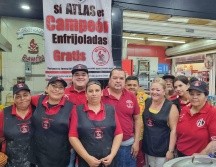 El dueño del local, el señor Ramón Muñoz Aquino explicó que van a regalar 200 enfrijoladas si el Atlas vuelve a ser campeón. EL INFORMADOR