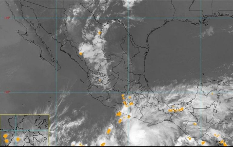 El ingreso de humedad del Océano Pacífico, generarán lluvias y chubascos acompañados de descargas eléctricas. TWITTER/conagua_clima