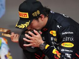 La victoria este domingo para Sergio Pérez en el Gran Premio de Mónaco, significó su 19° podio en su carrera y el tercero en primer lugar. AP/D. COLE