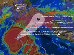 Semar activa plan de prevención ante paso del huracán "Agatha"