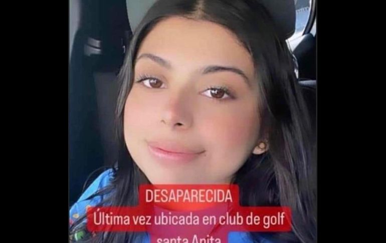 Ana Michelle Gómez Gómez, de 19 años, desapareció en Tlajomulco ayer sábado. ESPECIAL