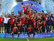 Con un gol de Julio Furch de penal, Atlas se consagró como bicampeón. AFP/C. CRUZ