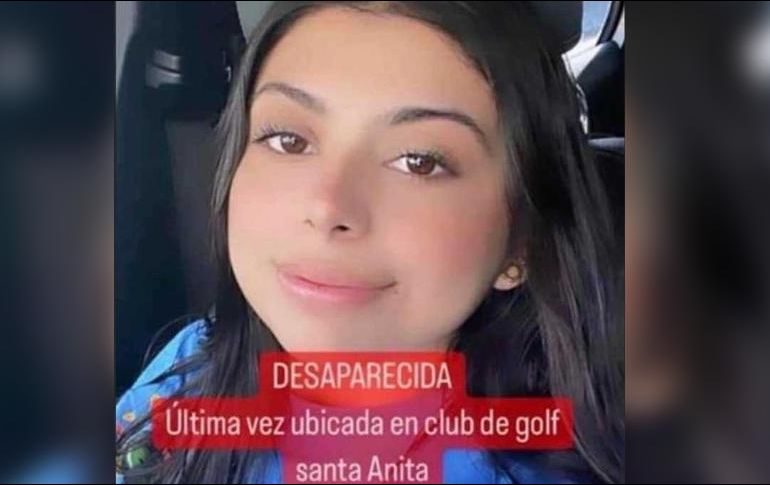 Ana Michelle fue vista por última vez el pasado sábado en un club de golf del residencial Santa Anita, en Tlajomulco. ESPECIAL /
