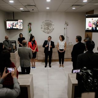 Inauguran nueva sala de juicios orales en el Centro de Justicia para las Mujeres