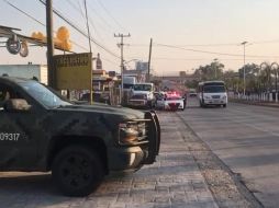 El área donde se recuperó el tráiler tipo 