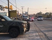 El área donde se recuperó el tráiler tipo 