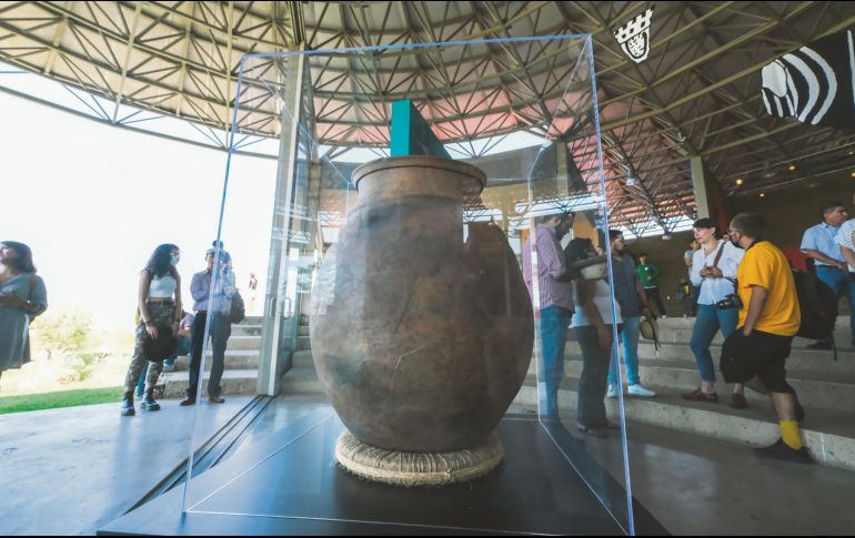La pieza aporta la evidencia de que el tejuino ya estaba presente en la época prehispánica, entre 1100 y el 1500 después de Cristo. CORTESÍA
