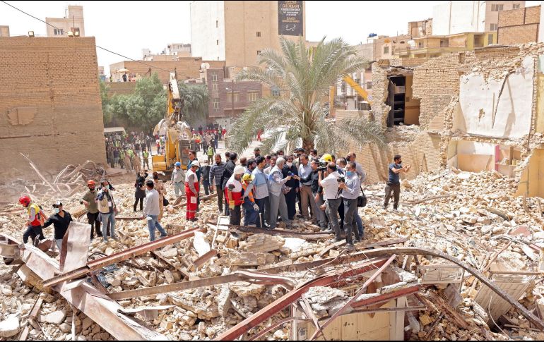 Protestaban por el derrumbe de un edificio en el que murieron al menos 34 personas. EFE/ESPECIAL
