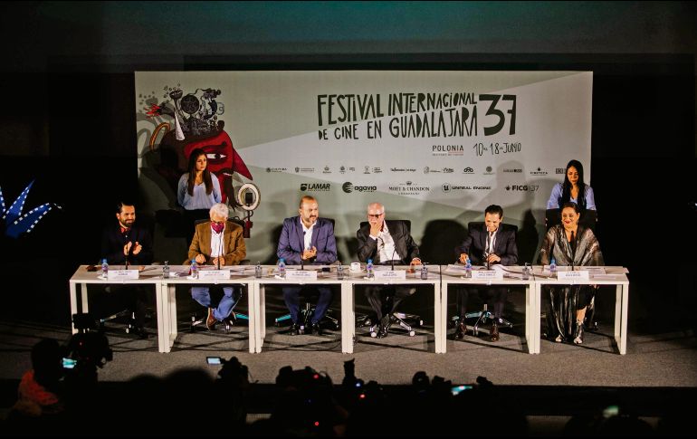 En una rueda de prensa autoridades de la UdeG presentaron el programa oficial del FICG 2022. EL INFORMADOR/ G. Gallo