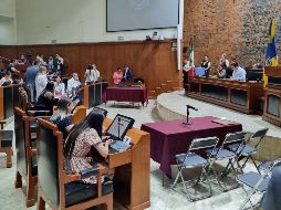 La sesión se interrumpió por un momento debido a los gritos y aspavientos entre los legisladores. EL INFORMADOR/R. Rivas