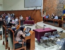 La sesión se interrumpió por un momento debido a los gritos y aspavientos entre los legisladores. EL INFORMADOR/R. Rivas