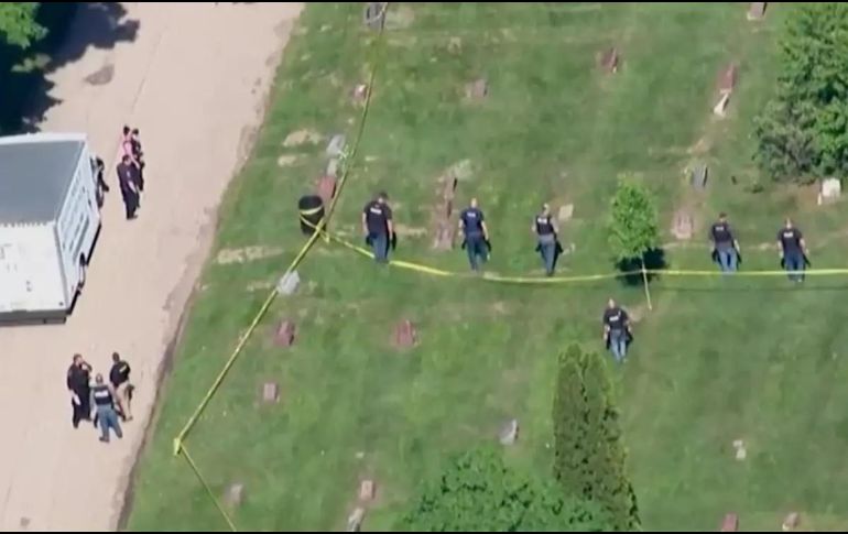 EL tiroteo se dio cuando se realizaba un entierro en Wisconsin. ESPECIAL/CAPTURA DE VIDEO
