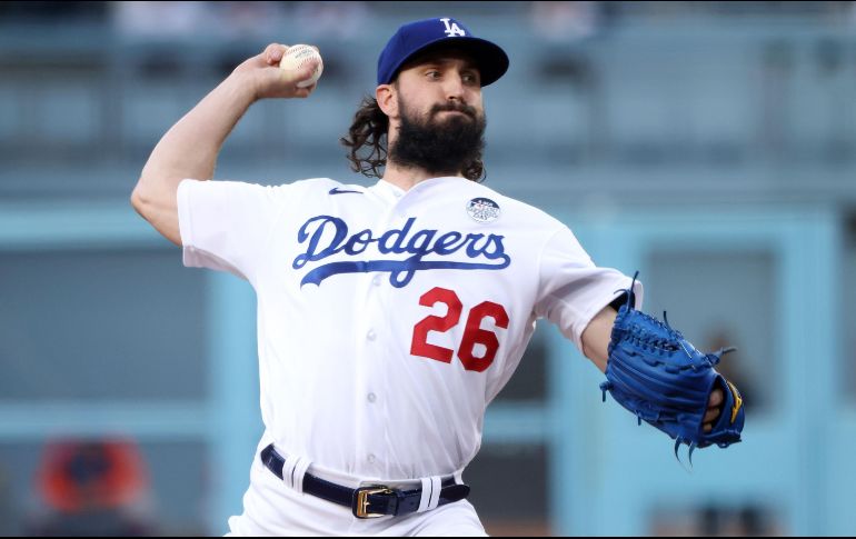 Tony Gonsolin ha concedido dos carreras o menos en sus 10 aperturas y rebajó ayer a 1.59 su efectividad. AFP / K. Mulcahy