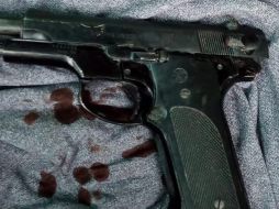 El arma se encuentra bajo el resguardo de la Policía del Estado . ESPECIAL/ Secretaría de Seguridad