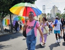 Martín Lira, de 56 años ha acudido a las marchas por el Orgullo gay desde 1982. EL INFORMADOR/ Y. MORA
