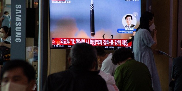 South Korea and the United States: In response to North Korea, they fire eight ballistic missiles