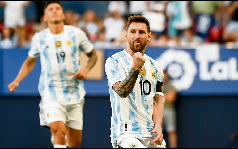 Messi superó a Ferenc Puskas. AFP