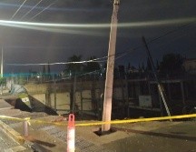 La apertura del socavón no dejó heridos ni daños en vehículos. ESPECIAL